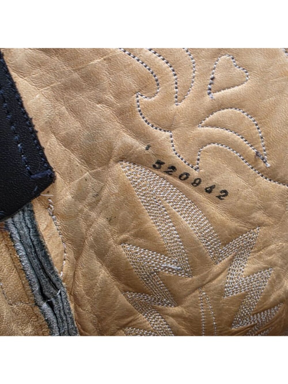 Liberty Boots Co Mens 12D Black Brown Leather Cowboy Western Biker Motorcycle - Picture 13 of 16